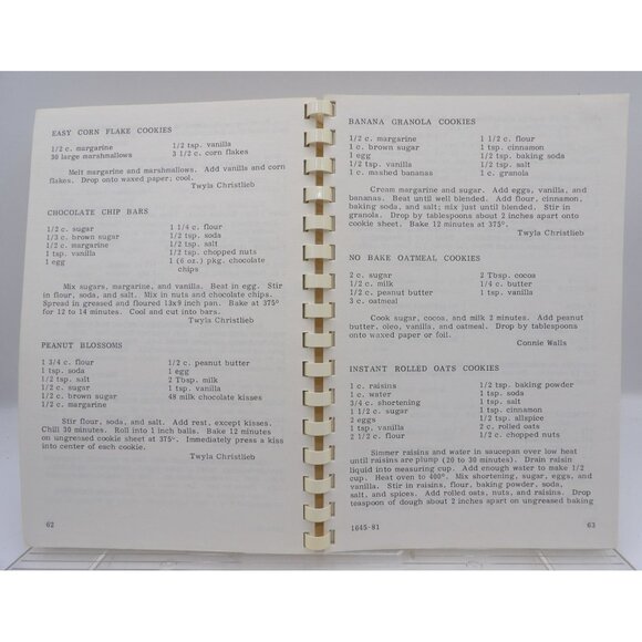 Treasured Recipes From Unity Of Lima Ohio 1981 Spiral-Bound Cookbook - Picture 8 of 8